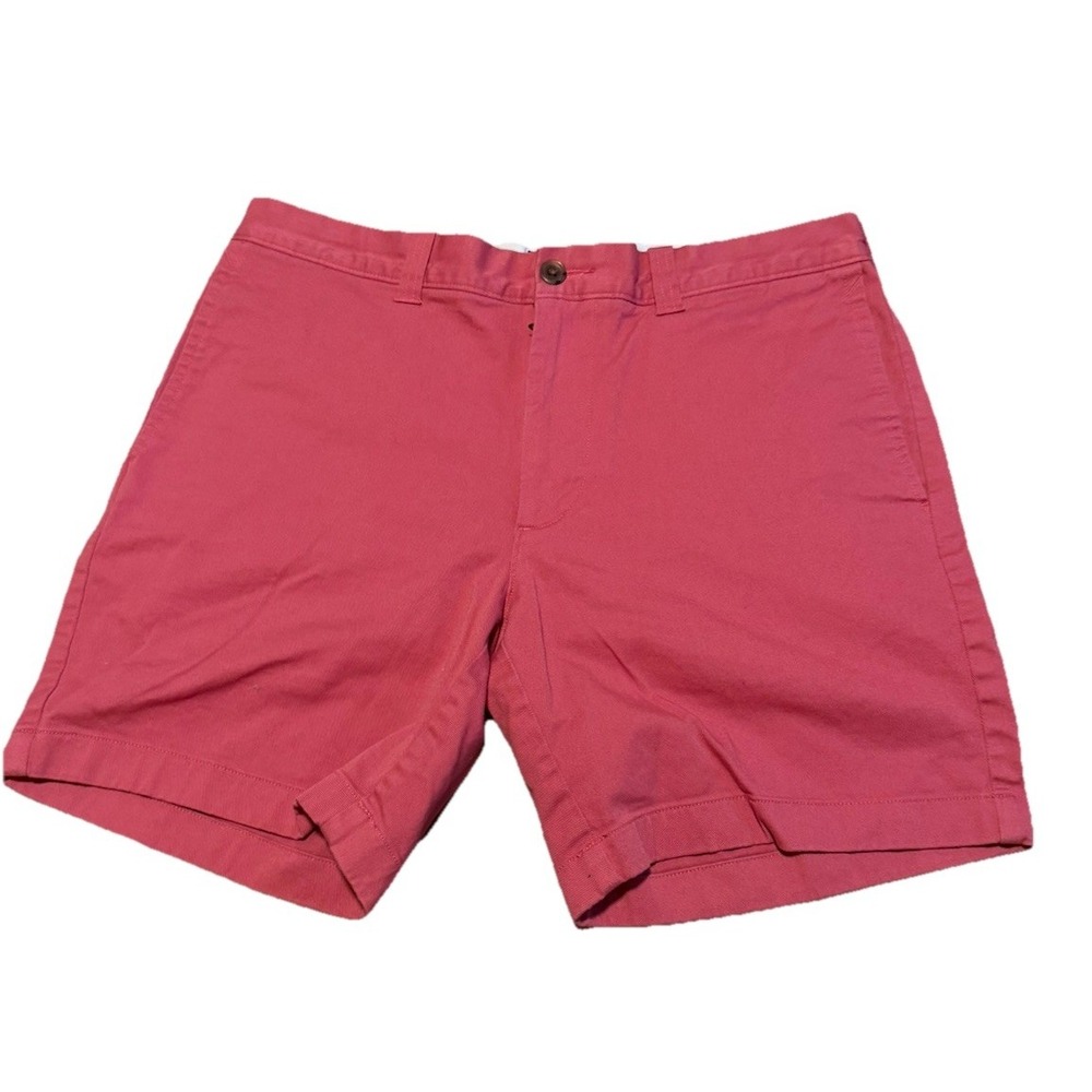 J. Crew mens Pink Shorts basic flat front 7" inseam chino - size 32 Golf